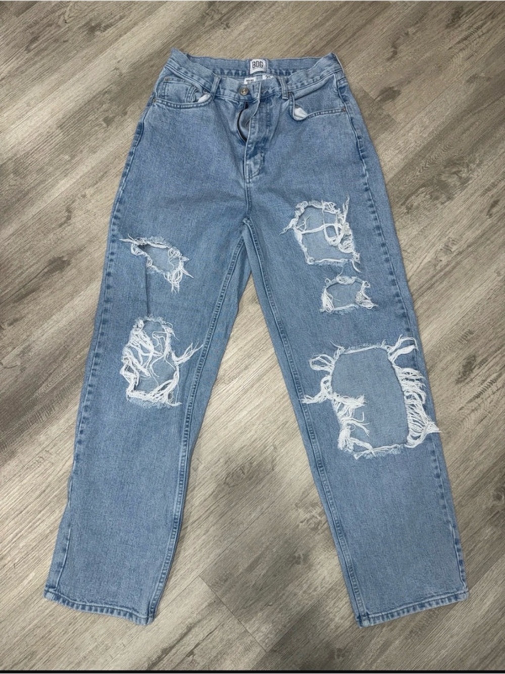BDG Light Blue Distressed Boyfriend Jeans